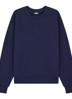 Sweatshirt mit Rundhalsausschnitt - Marineblau