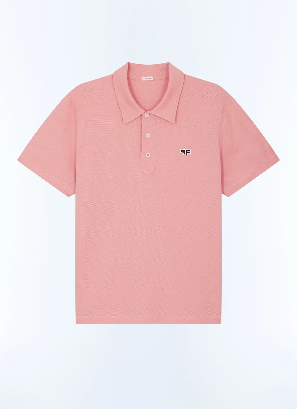 Polo En Piqué 3 Boutons - Rose