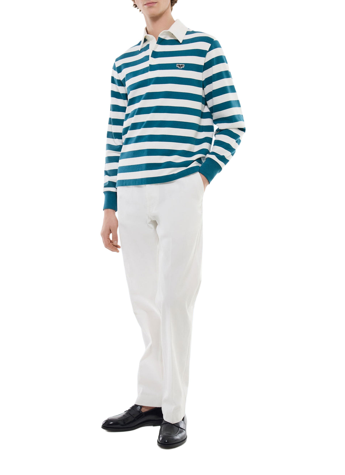 Polo de rugby - Azul petróleo