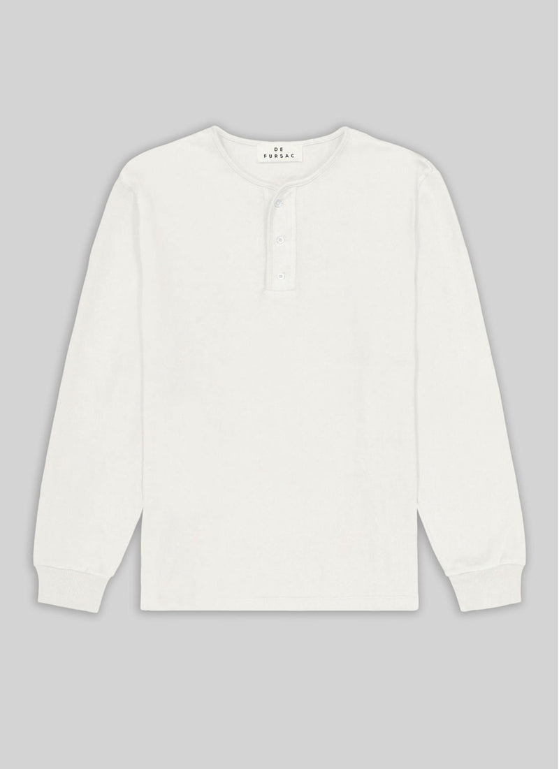 Fursac - TShirt Blanc With Tunisian Cotton Collar