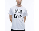Fursac - Camiseta de algodón con estampado "Badaboum" - Blanco - Hombre