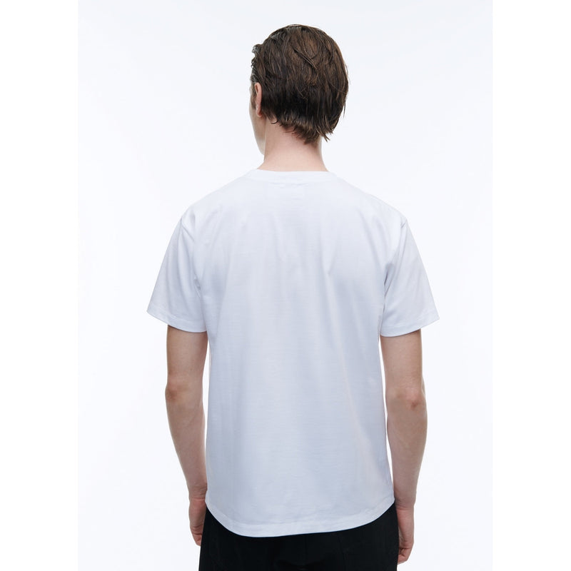 Fursac - Camiseta de algodón con estampado "Badaboum" - Blanco - Hombre