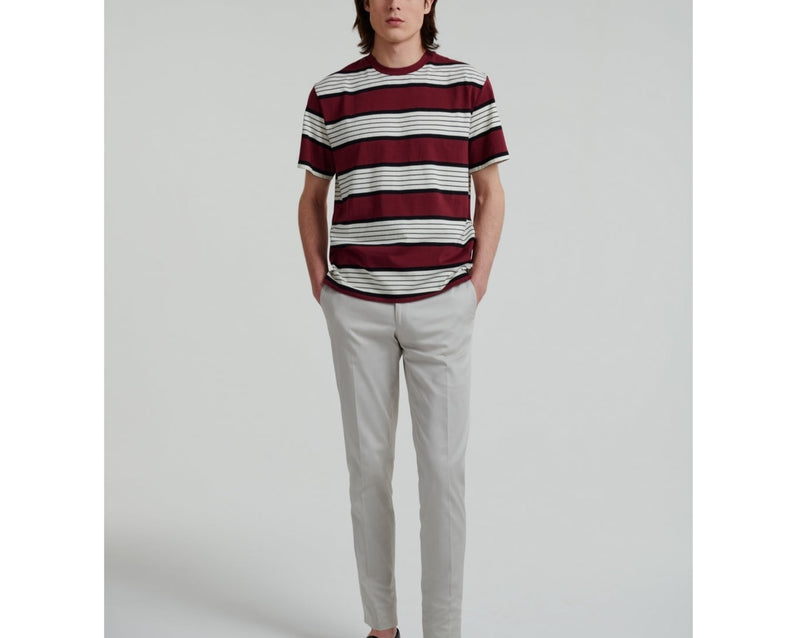 Fursac - Striped Cotton Jersey TShirt