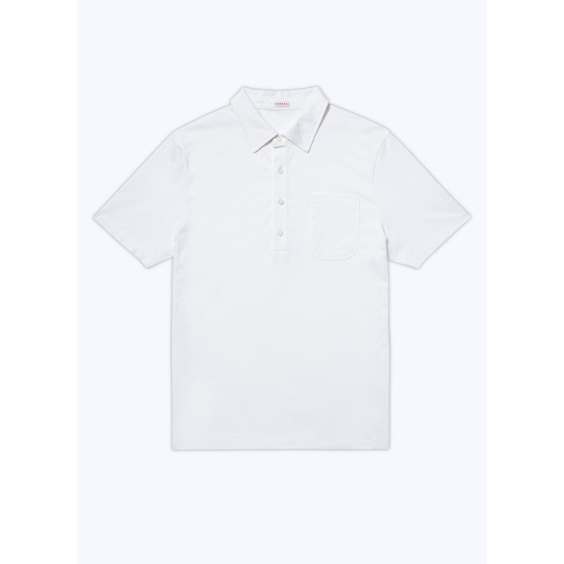 Polo Blanc En Jersey De Coton - Blanc