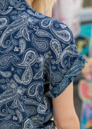 Helene Claudine Collar Shirt - Paisley