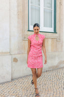 Robe Sophie - Jacquard Rose