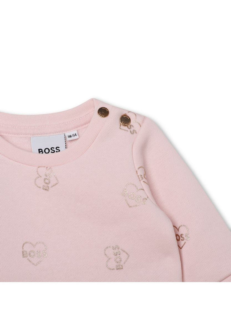 Robe Manches Longues - Baby Pink - Bebe Fille - Boss