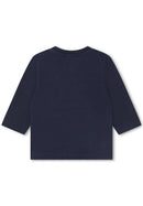 T-Shirt Manches Longues - Bleu Cargo - Bebe Garcon - Boss