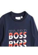 T-Shirt Manches Longues - Bleu Cargo - Bebe Garcon - Boss