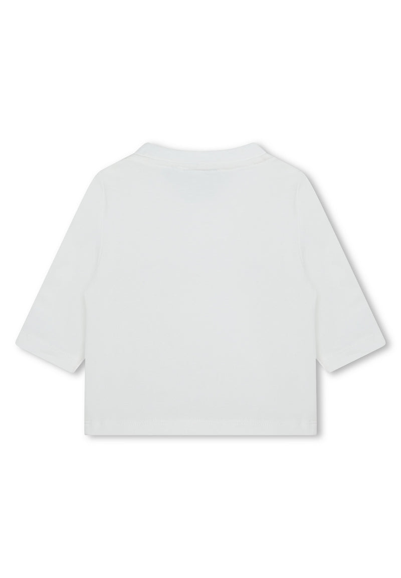 T-Shirt Manches Longues - Blanc - Bebe Fille - Boss