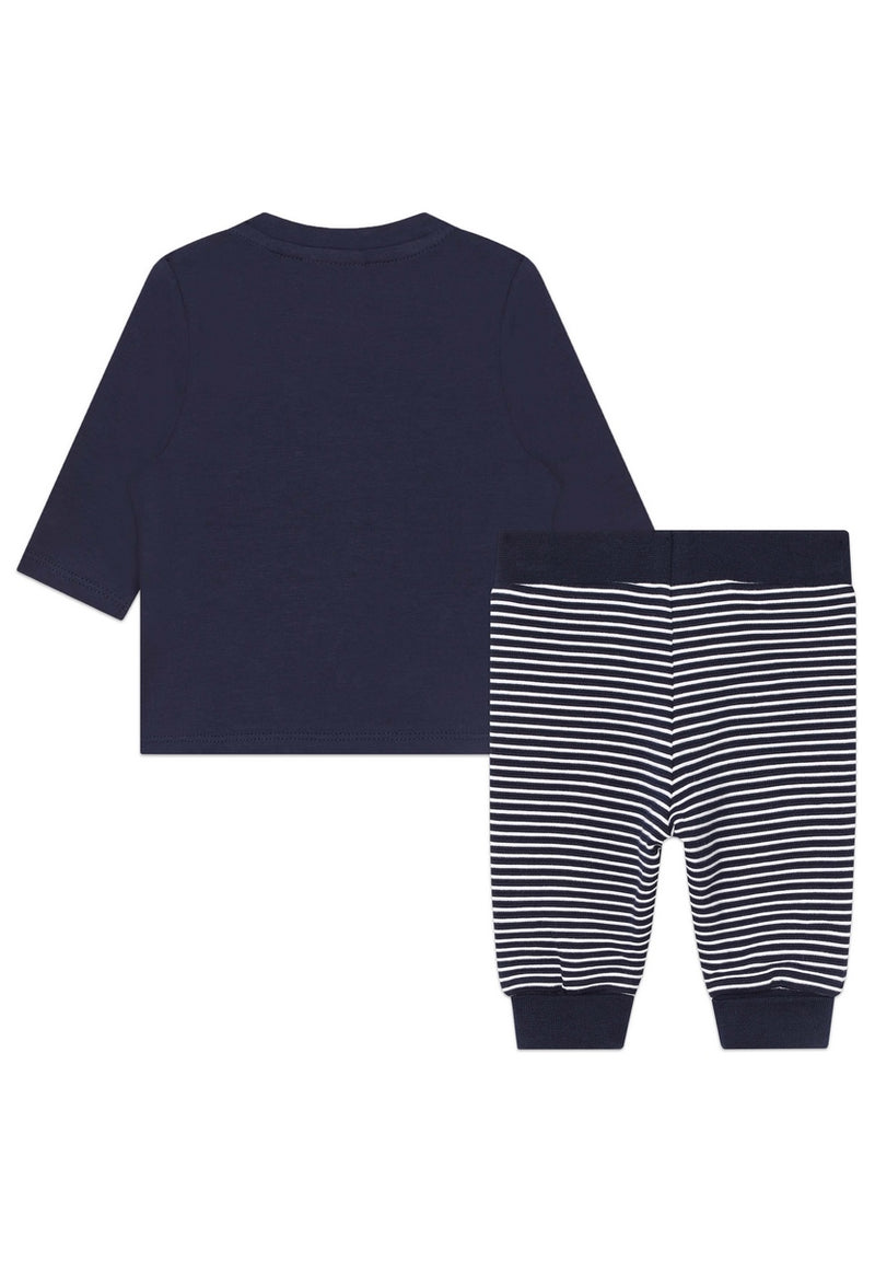 Ensemble T-Shirt+Pantalon - Bleu Cargo - Bebe Garcon - Boss