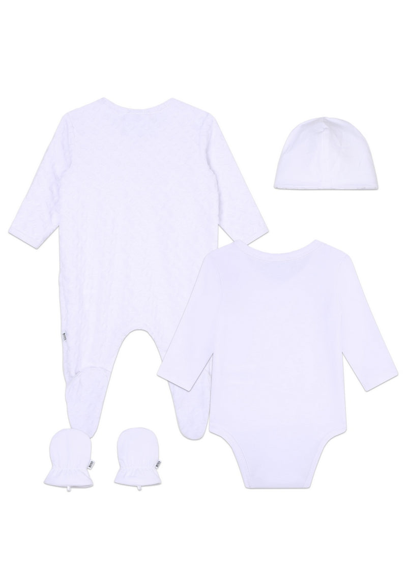 Ens.Pyjama+Bonnet - Blanc - Bebe Unisexe - Boss