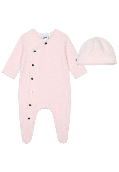 Ens.Pyjama+Bonnet - Baby Pink - Bebe Fille - Boss