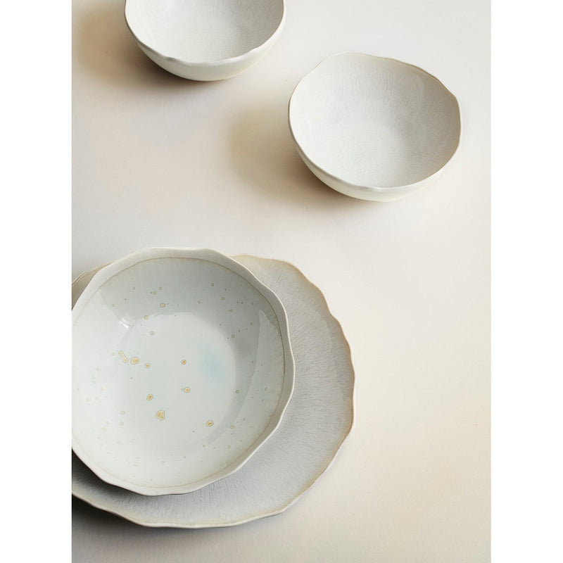 Plume - Lot De 4 Assiettes Creuses - Nacre