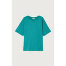 T-Shirt Ample Col Rond - Emeraude Chine - Femme
