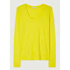 T-Shirt Col U - Citron Vintage - Femme