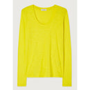 T-Shirt Col U - Citron Vintage - Femme