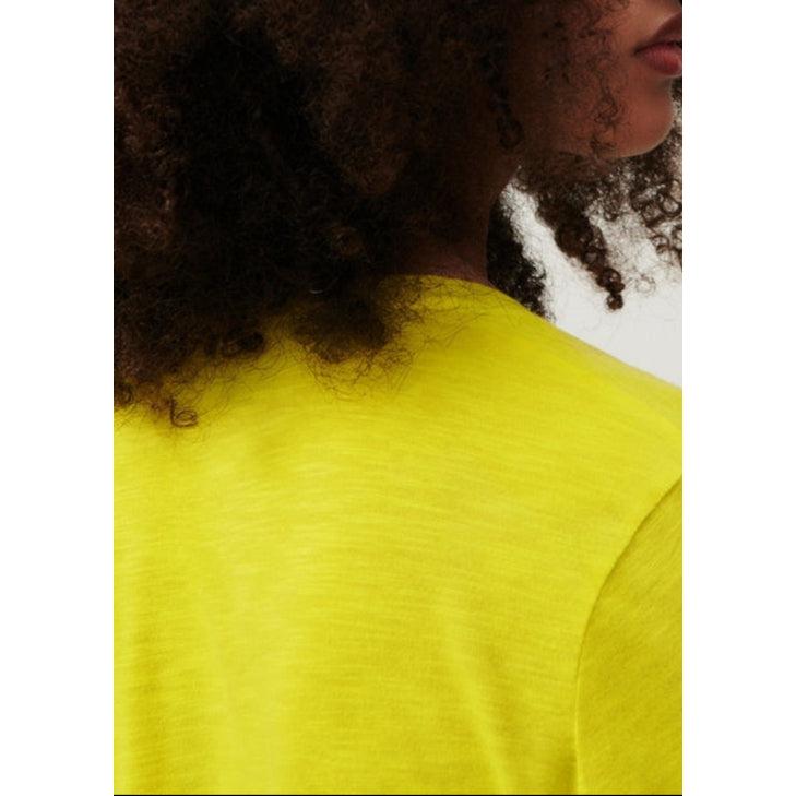 T-Shirt Col U - Citron Vintage - Femme
