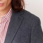 Chaqueta de Lino Azul Pulga