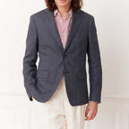 Chaqueta de Lino Azul Pulga