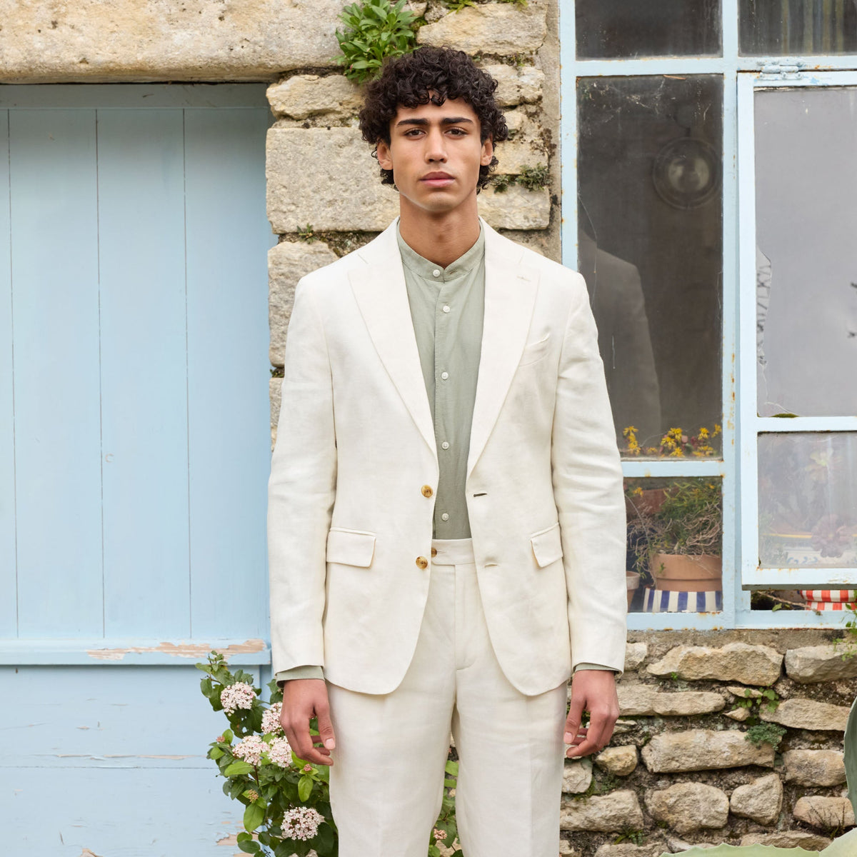 Veste En Lin Blanc