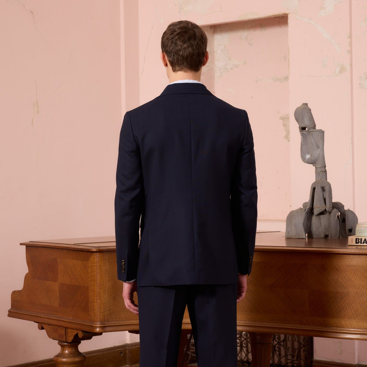 Veste En Laine Fresco Marine