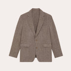 Veste En Laine À Chevrons Marron