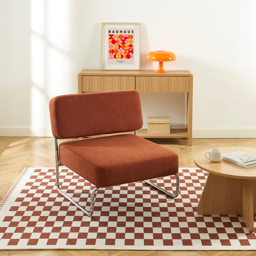 Fauteuil - Jack - Tissu - Terracotta
