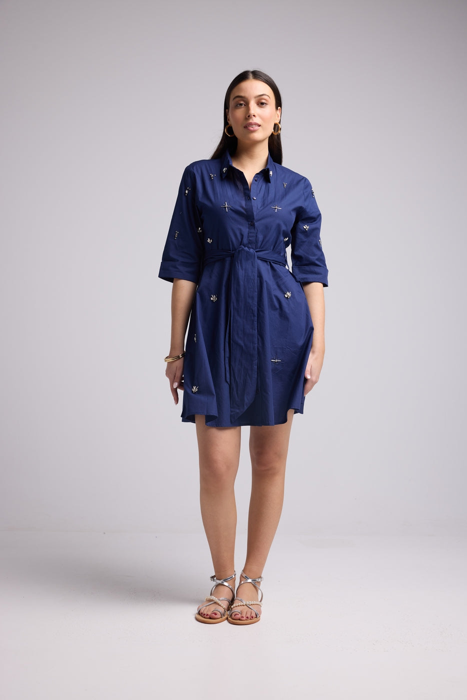 Robe Courte - Jacquy Court Uni - Navy