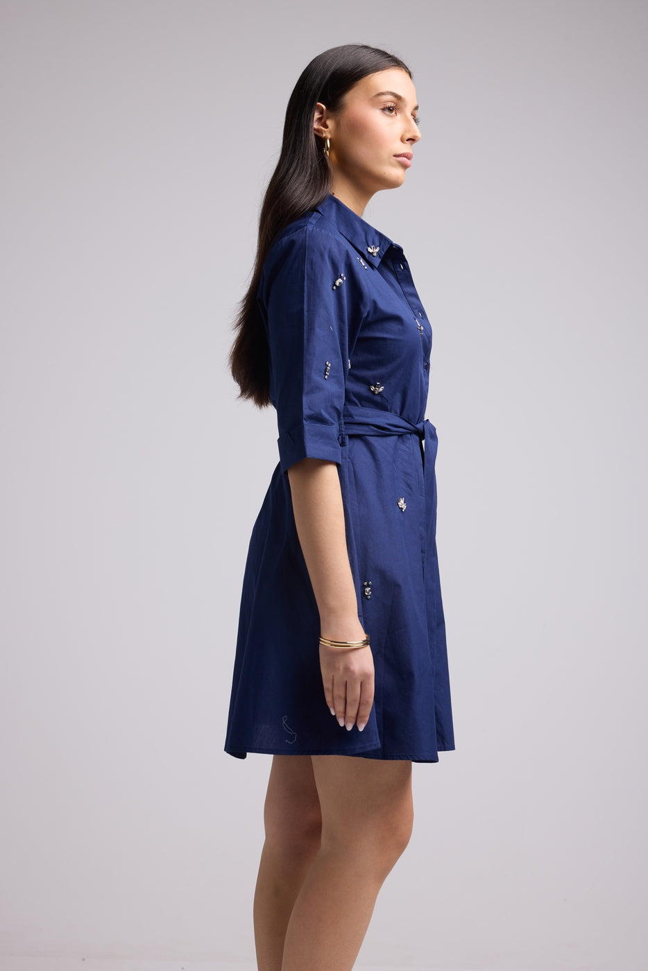 Robe Courte - Jacquy Court Uni - Navy
