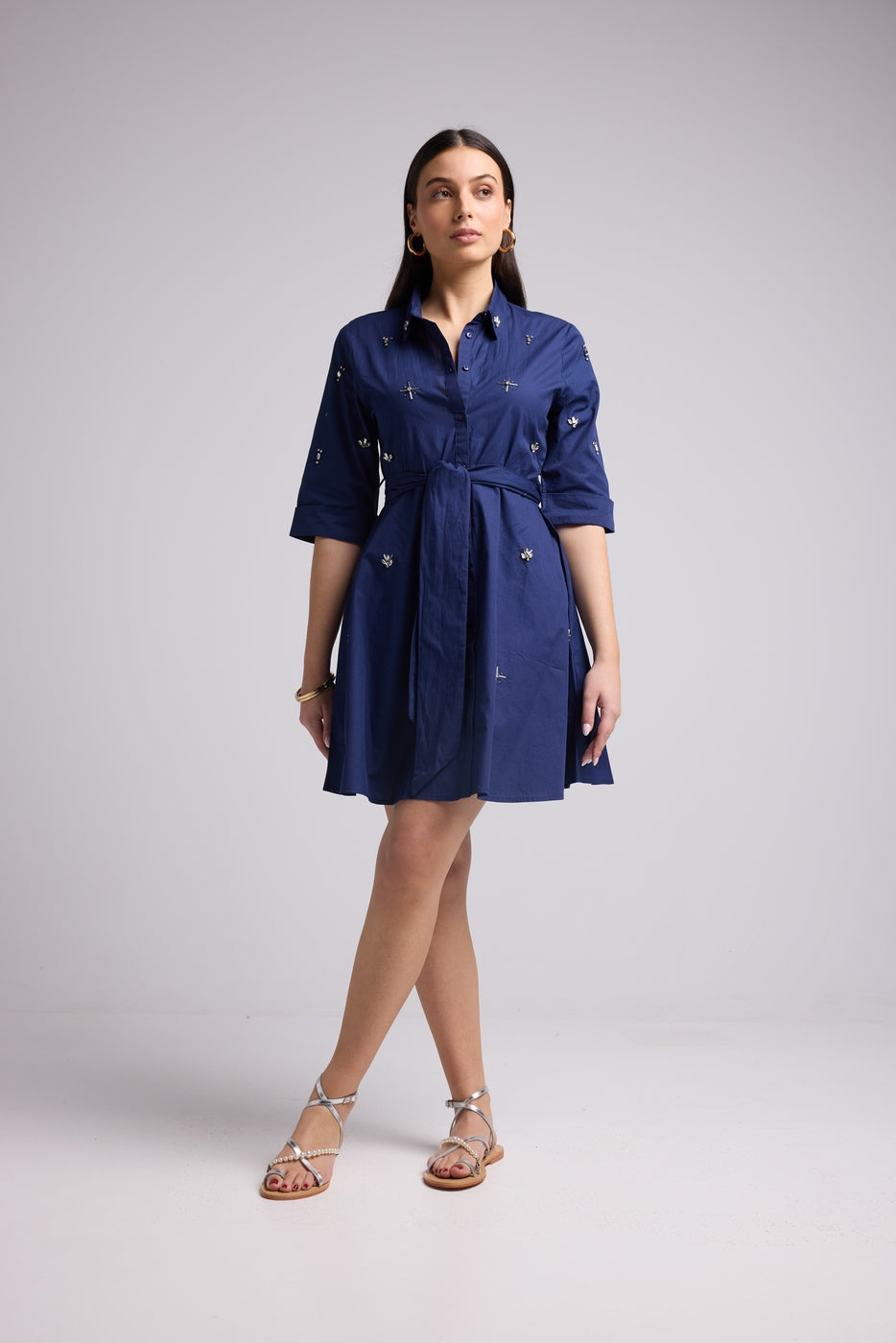 Robe Courte - Jacquy Court Uni - Navy