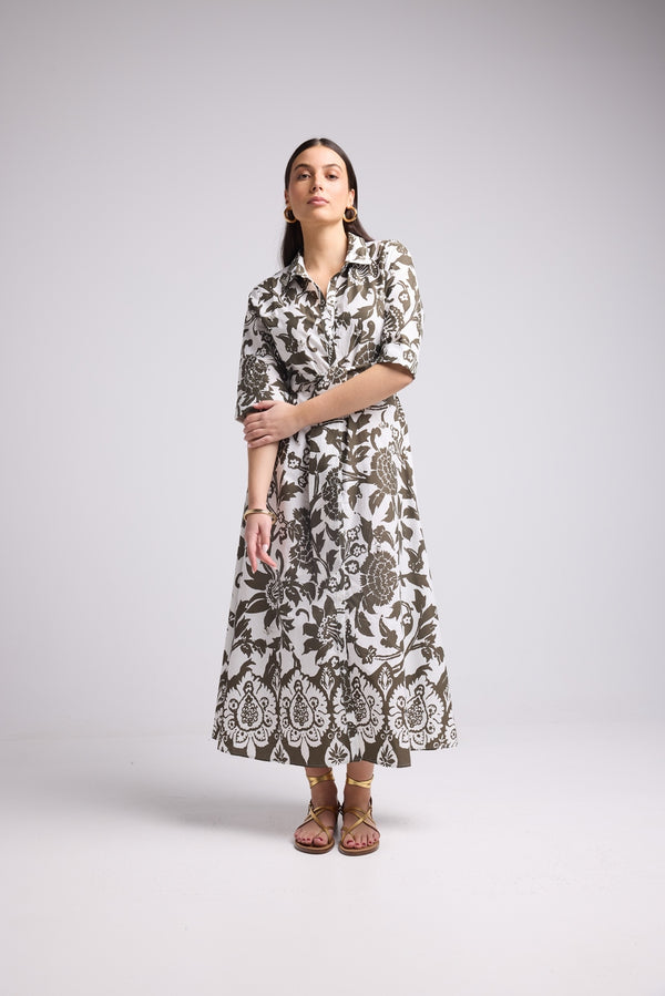 Vestido Largo - Jacquy Long - Caqui
