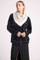 Veste Oversize Cachemire Jade - Noir Gris