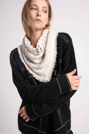 Veste Oversize Cachemire Jade - Noir Gris