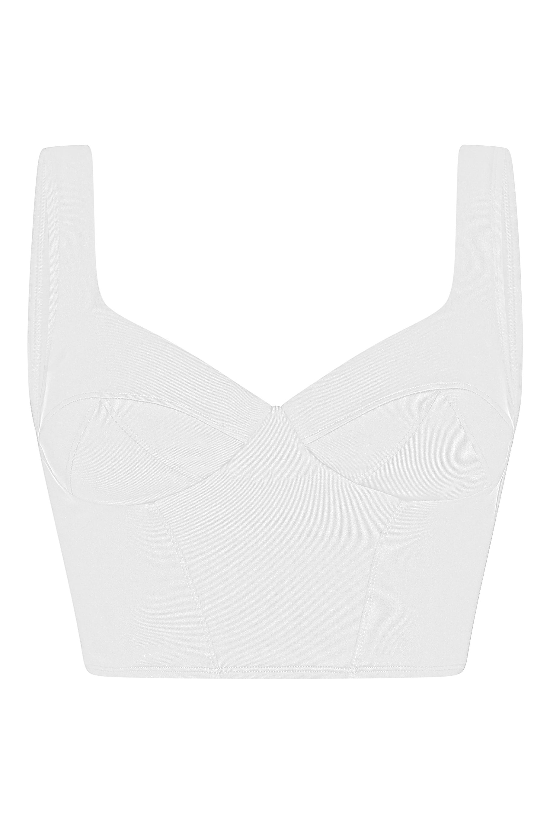 Jade Crop Top Ivory