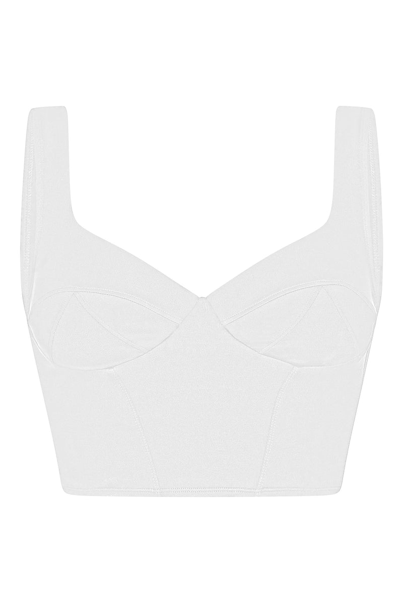 Jade Crop Top Ivory