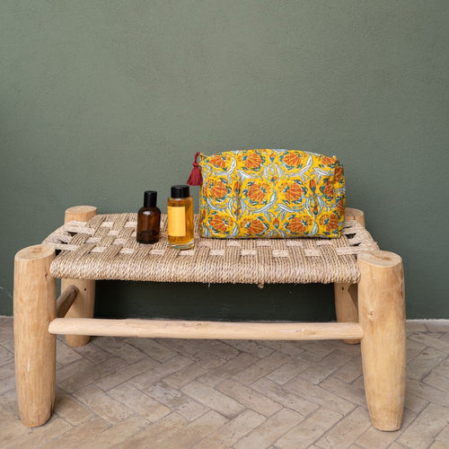 Jamini - Jaipur Toiletry Bag - Mustard