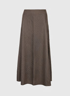 Jupe Midi Jaline Marron