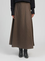 Jupe Midi Jaline Marron