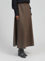Jupe Midi Jaline Marron