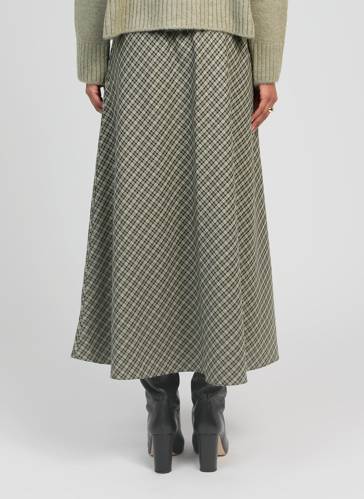 Jupe Midi Jaline Vert
