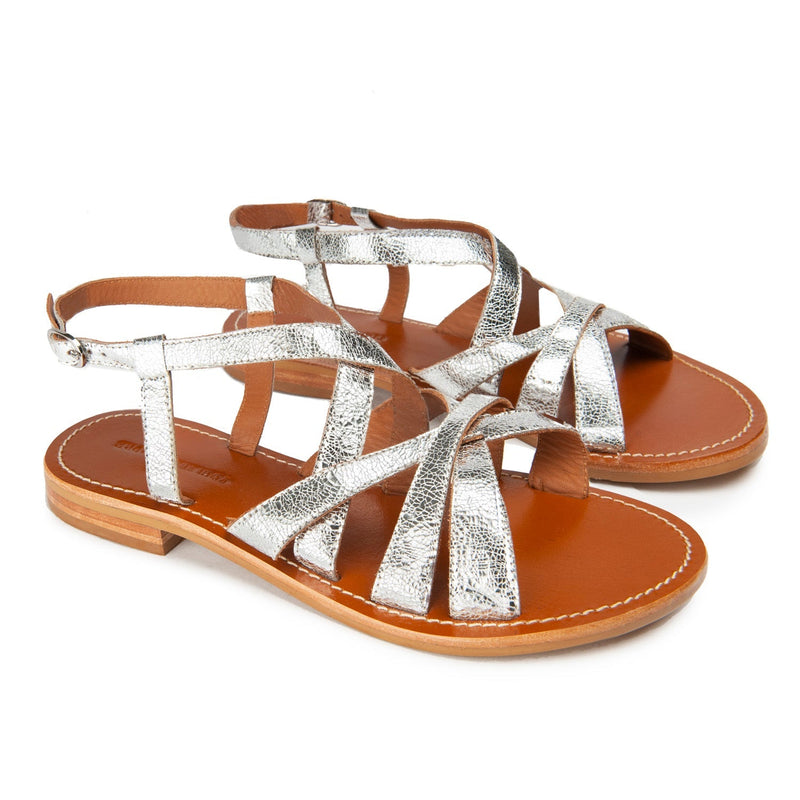 Couleur Pourpre - Sandalias Jammat - Plata