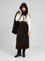 Jupe Midi Janais Marron