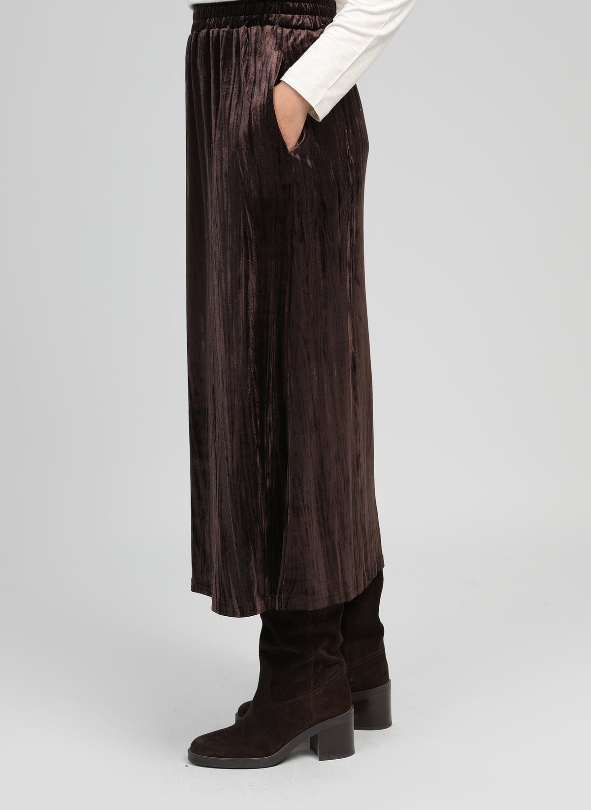 Jupe Midi Janais Marron