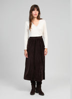 Jupe Midi Janais Marron