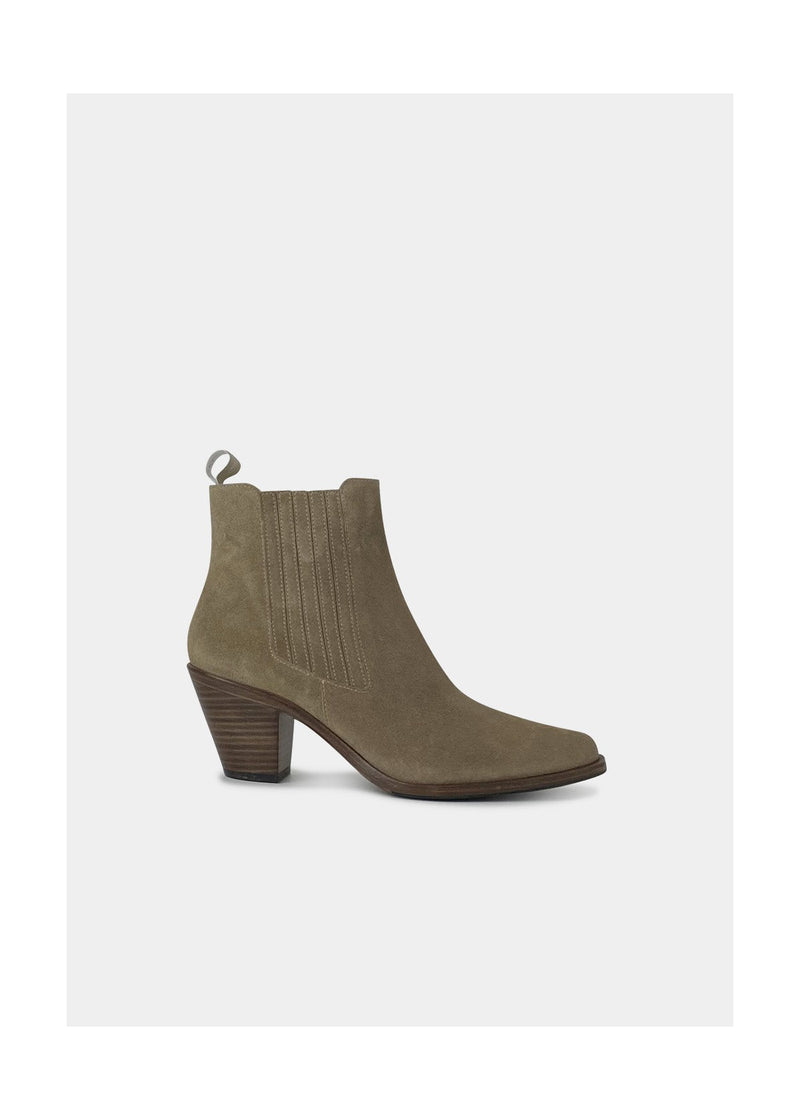 Boots Free Lance Jane 7 Chelsea Boot - Cuir Velours Grege