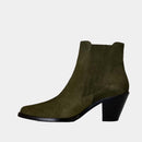 Boots Free Lance Jane 7 Chelsea Boot - Cuir Velours Kaki