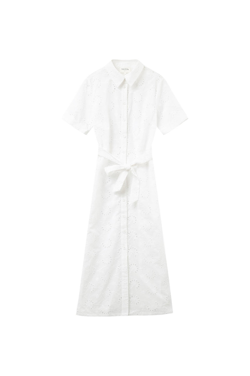 Robe Mi-Longue Jane Ecru