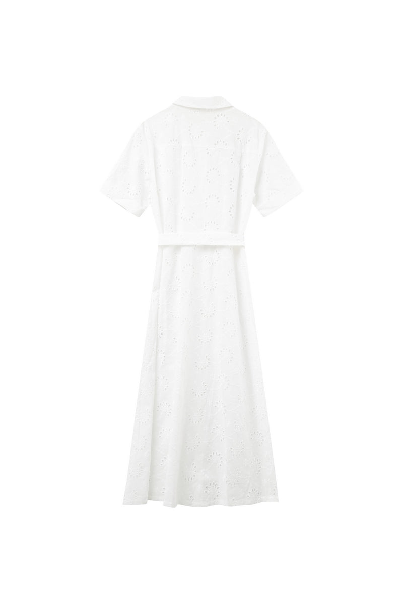 Robe Mi-Longue Jane Ecru