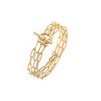 Janis Gold 3-Wrap Bracelet
